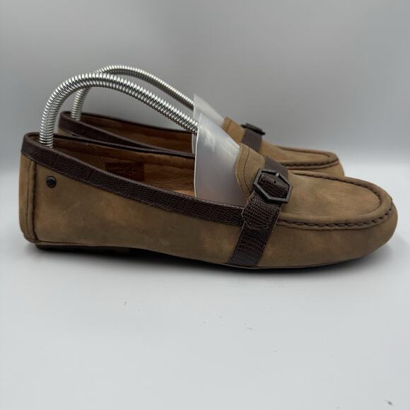 UGG Shoes - UGG Gwyneth Brown Leather Loafers Slip On Shoes 1014367 Women's Sz. 10